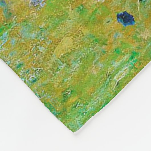 Vrouw met Parasol, tuin, renoir Fleece Deken (Hoek)