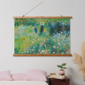 Vrouw met parasol, tuin, Renoir Hangend Wandkleed (Slaapkamer)