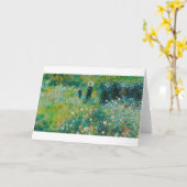 Vrouw met Parasol, tuin, renoir Kaart (Gele Bloem)