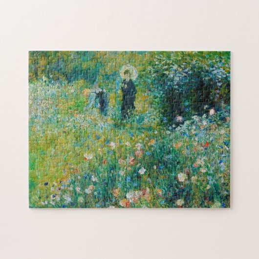 Vrouw met Parasol, tuin, renoir Legpuzzel (Horizontaal)