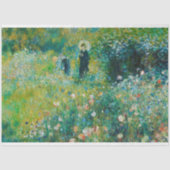 Vrouw met Parasol, tuin, renoir Tissuepapier (Voorkant)
