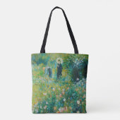 Vrouw met Parasol, tuin, renoir Tote Bag (Achterkant)