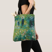 Vrouw met Parasol, tuin, renoir Tote Bag (Dichtbij)