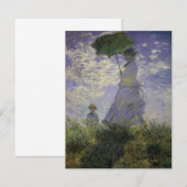 Vrouw met Parasol van Claude Monet, Vintage Kunst (Voorkant / Achterkant)