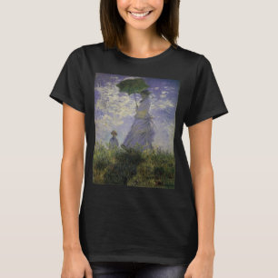 Vrouw met Parasol van Claude Monet, Vintage Kunst T-shirt
