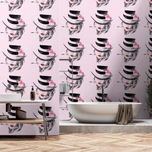  vrouw met Pet Behang