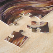 Vrouw met pet legpuzzel (Zijkant)