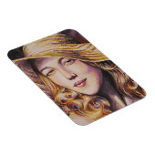 Vrouw met pet magneet (Rechterzijde)