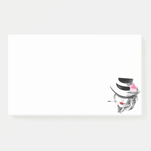 Vrouw met Pet Post-it® notes (Voorkant)
