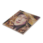 Vrouw met pet tegeltje (Zijkant)