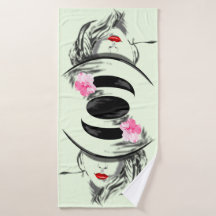 Vrouw met Petten keukendoek - Aangepaste kleuren