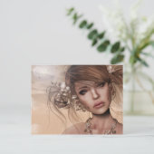vrouw met Piercings Briefkaart (Staand voorkant)