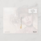 vrouw met Piercings Briefkaart (Achterkant)