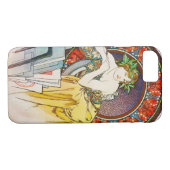 Vrouw met Poppy, Mucha Case-Mate iPhone Case (Achterkant (Horizontaal))