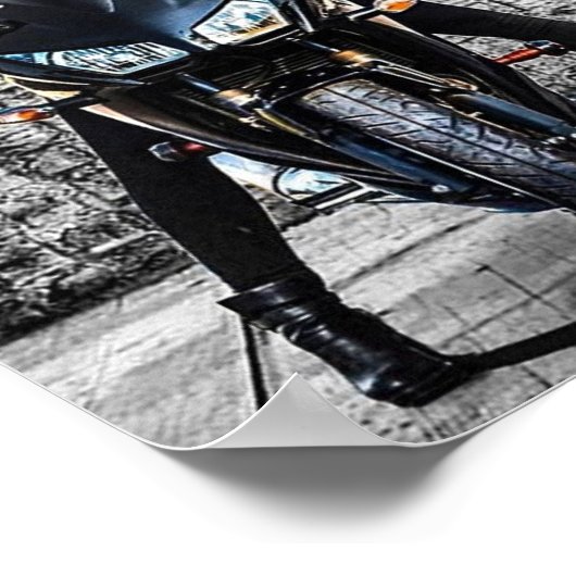 Vrouw met poster vleugels (Hoek)