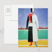 Vrouw met Rake, c.1928-32 Briefkaart (Voorkant / Achterkant)