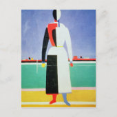 Vrouw met Rake, c.1928-32 Briefkaart (Voorkant)