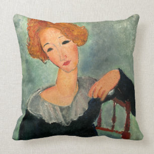 Vrouw met Red Hair, 1917, ingediend door Amedeo Mo Kussen
