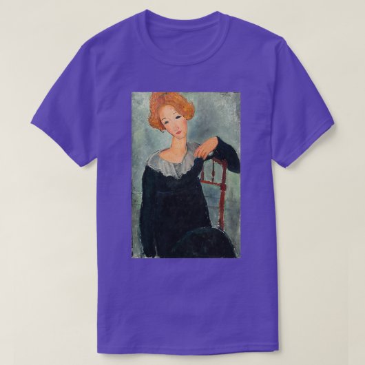 Vrouw met Red Hair door Amedeo Modigliani 1917 T-shirt (Design voorkant)