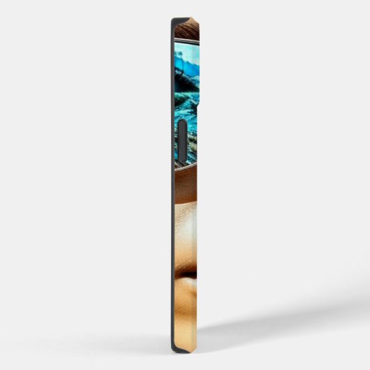 vrouw met reflectie van strandzonnebril Case-Mate iPhone case (Achterkant / Rechts)
