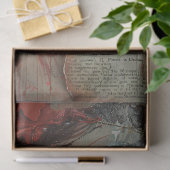 Vrouw met rode lippen Decoupage Tissuepapier (Geschenk)