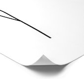 Vrouw met rode lippen en rode nagels lijnkunst poster (Hoek)