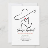 Vrouw met Rode Lips Kaart (Voorkant)