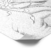 Vrouw met Rode Lips Poster (Hoek)