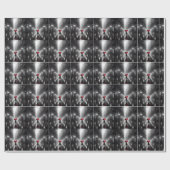 Vrouw met rode paraplu cadeaupapier (Vlak)