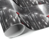 Vrouw met rode paraplu cadeaupapier (Rol Hoek)