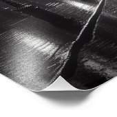 Vrouw met rode paraplu foto afdruk (Hoek)