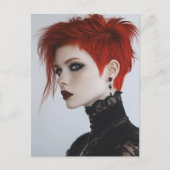 Vrouw Met Rood Haar Briefkaart (Voorkant)