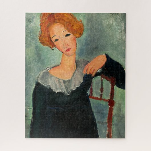 Vrouw met Rood Haar door Amedeo Modigliani Legpuzzel (Verticaal)