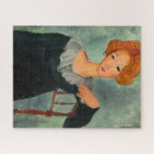 Vrouw met Rood Haar door Amedeo Modigliani Legpuzzel (Horizontaal)