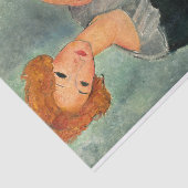 Vrouw met Rood Haar door Amedeo Modigliani Tissuepapier (Detail)
