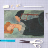 Vrouw met Rood Haar door Amedeo Modigliani Tissuepapier (Craft)