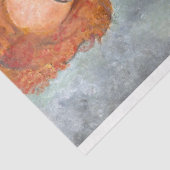 Vrouw met Rood Haar, Modigliani Tissuepapier (Detail)