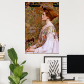 Vrouw met rood haar van Albert Herter Poster (Thuiskantoor)