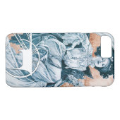 Vrouw met Roos, Mucha Case-Mate iPhone Case (Achterkant (Horizontaal))