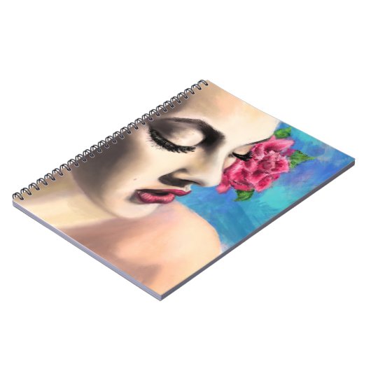  Vrouw met Roos Notitieboek (Linkerzijde)