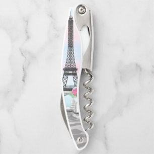 Vrouw met Roze Ballon in Parijse Kurkentrekker