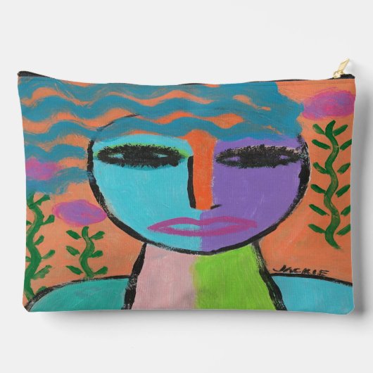 Vrouw met Rozen Abstracte Kunst Etui (Achterkant)