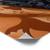   vrouw met Schattigee rode katten Poster (Hoek)