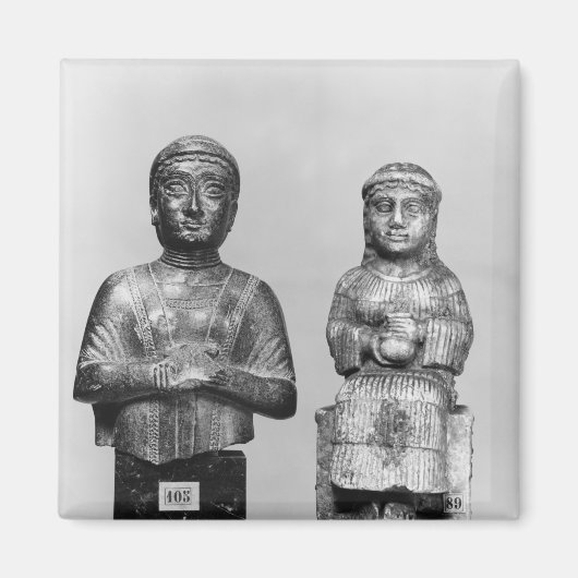 Vrouw met scheerhaar magneet (Voorkant)