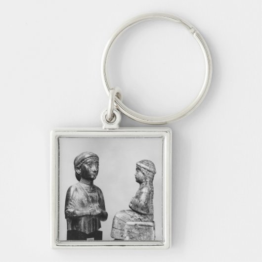 Vrouw met scheerhaar sleutelhanger (Voorkant)