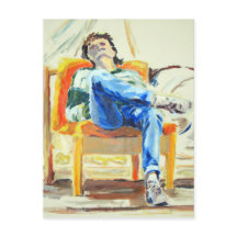 Vrouw met schoorsteenolie