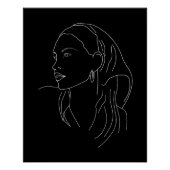 Vrouw met sjaal perfect poster (Voorkant)