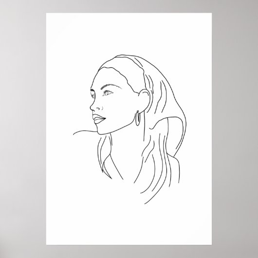 Vrouw met sjaal poster (Voorkant)