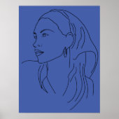 Vrouw met sjaal poster (Voorkant)