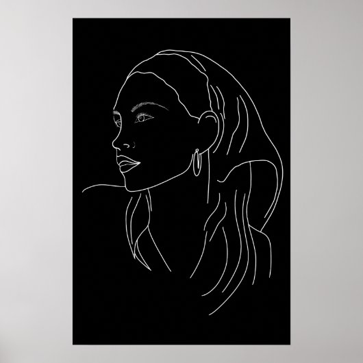 Vrouw met sjaal poster (Voorkant)